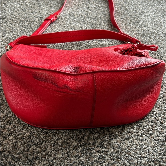 Kate Spade Leather Hobo Crossbody Bag in Red | Hobo | Crossbody | Kate Spade - Picture 6 of 13